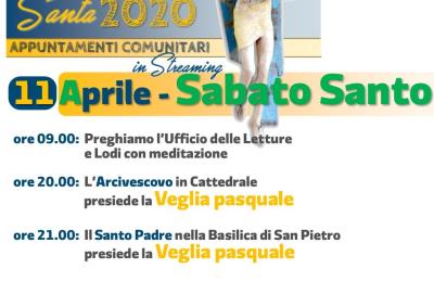 SABATO SANTO - 11 APRILE 2020 - UFFICIO DELLE LETTURE E LODI